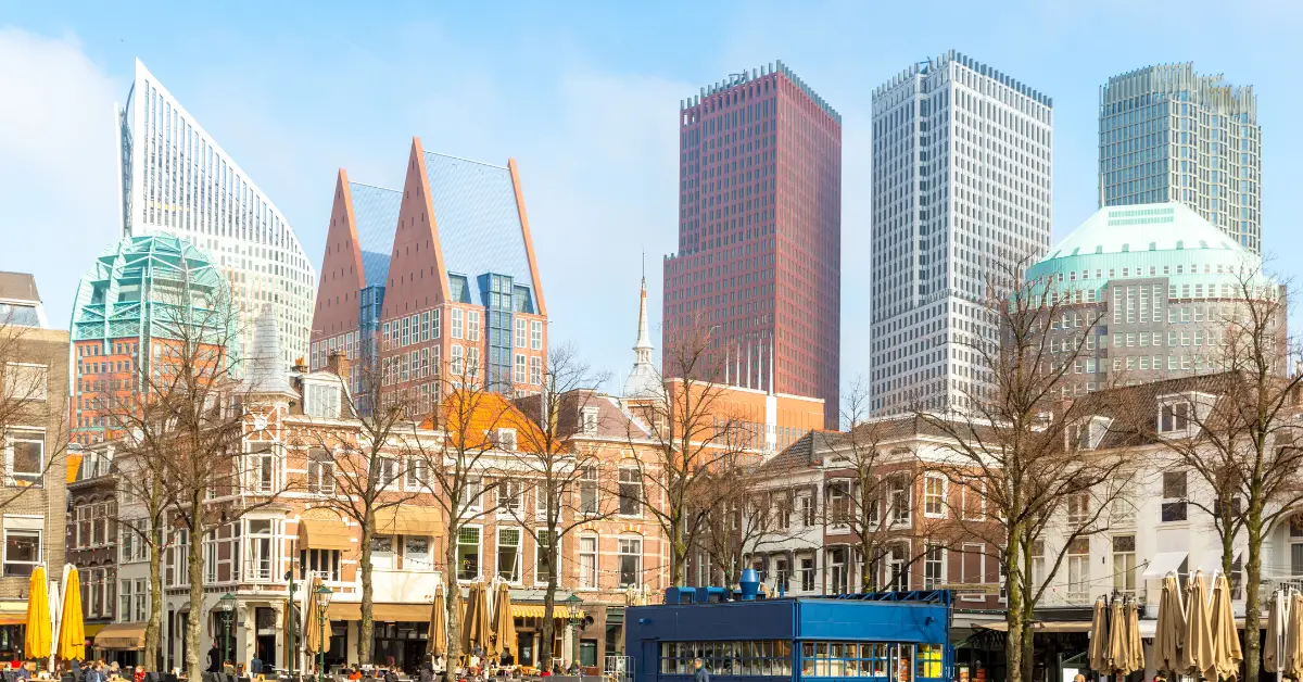 Modern skyline of The Hague representing the Netherlands amid new investor tax changes