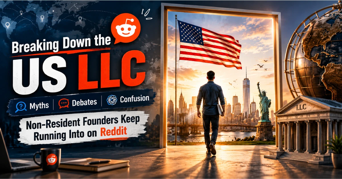 Global entrepreneur entering the US market with LLC setup, banking, EIN, compliance and payment solutions.