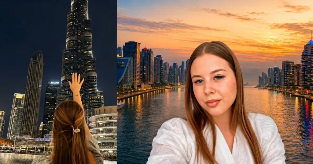 Maria Tirsatine in Dubai after relocating from Canada to launch her marketing and content creation business