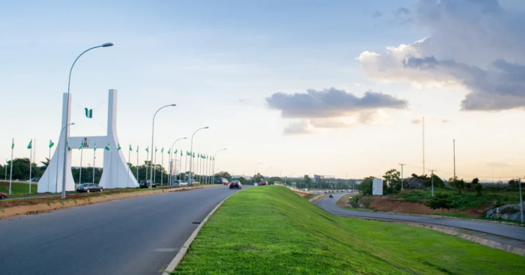 Abuja city road in Nigeria representing Nigerian entrepreneurs exploring Dubai business setup opportunities