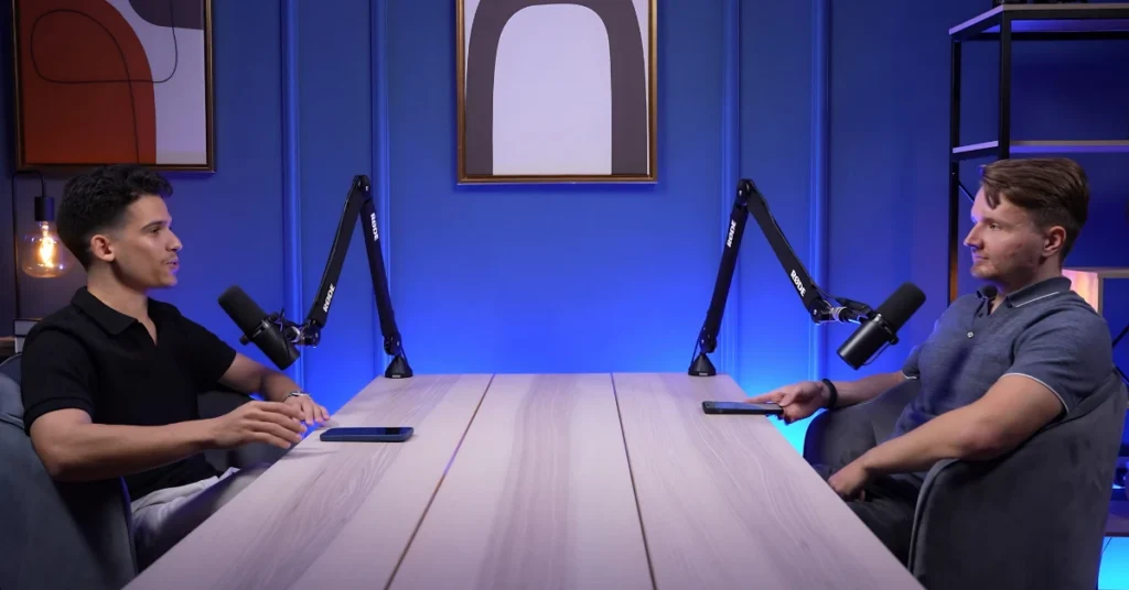 Tuomas Kivioja and GenZone founder Kevin McKenzie discussing Dubai business setup and relocation during an interview in Dubai