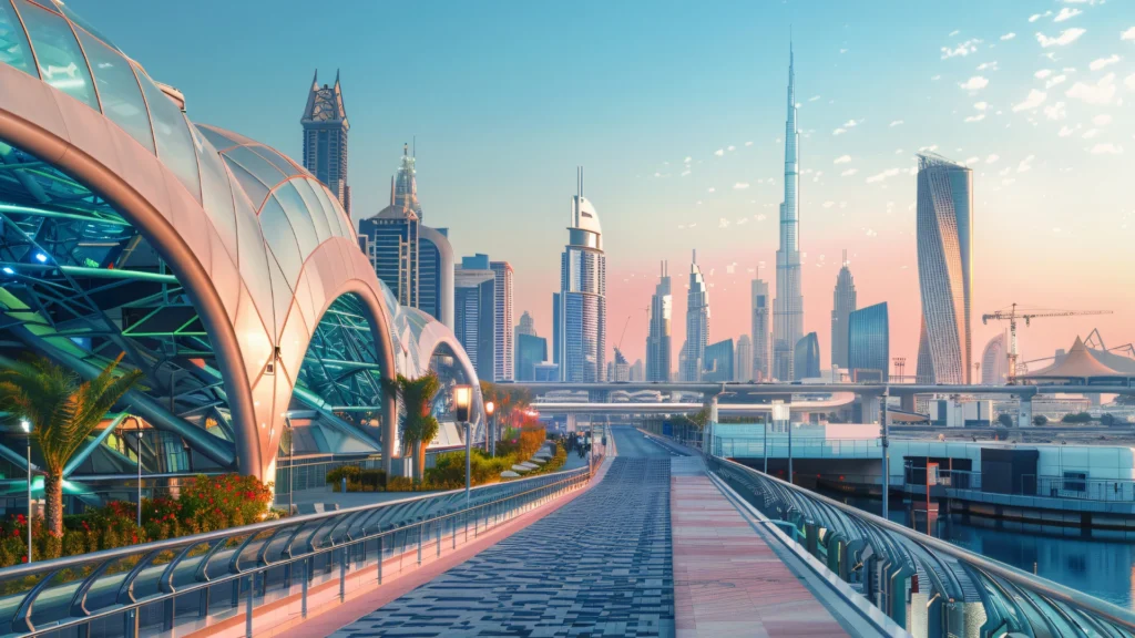 Modern Dubai business district with advanced infrastructure supporting entrepreneurs and company formation