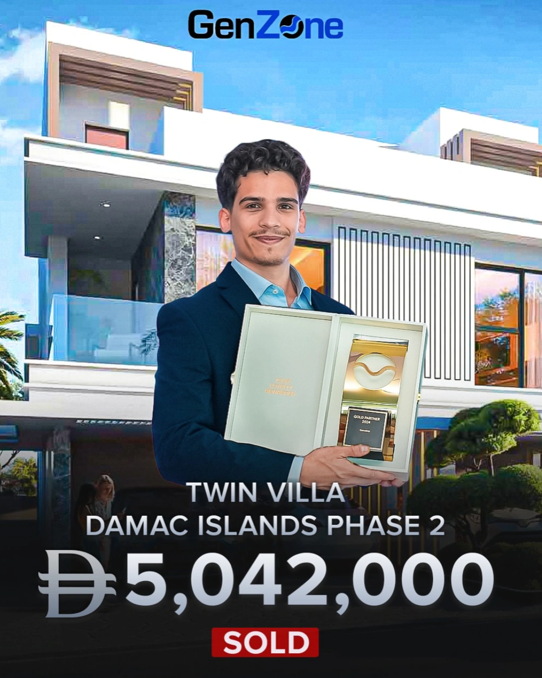 Sold by GenZone Realty: twin villa at DAMAC Islands