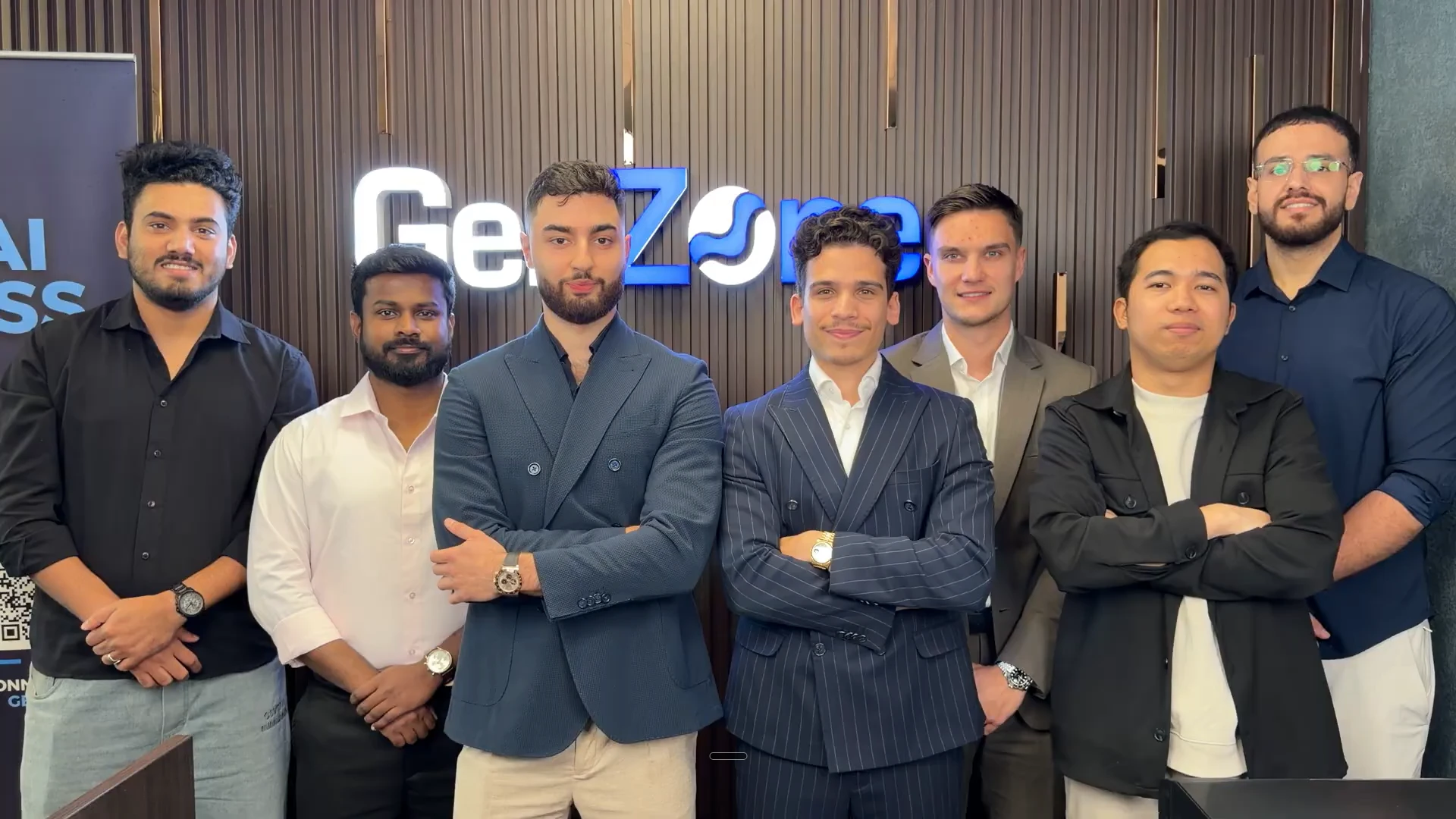 The full GenZone team in the Dubai office
